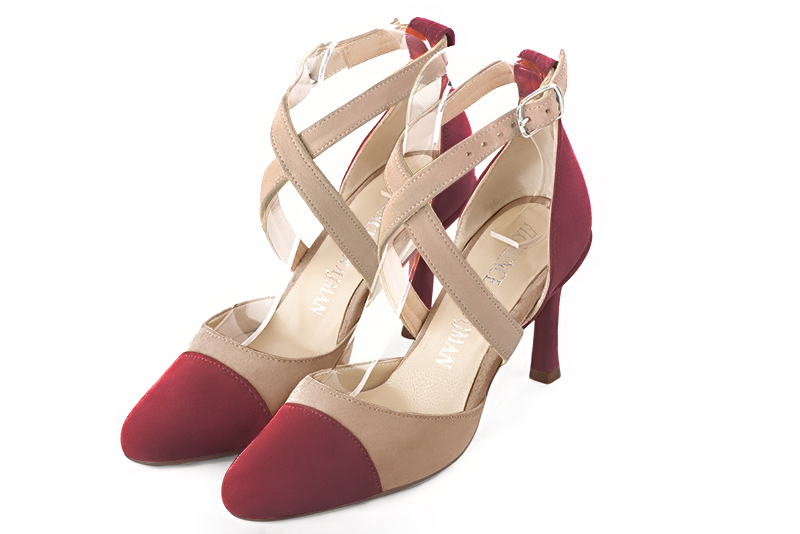 Chaussure rouge bordeaux femme hot sale